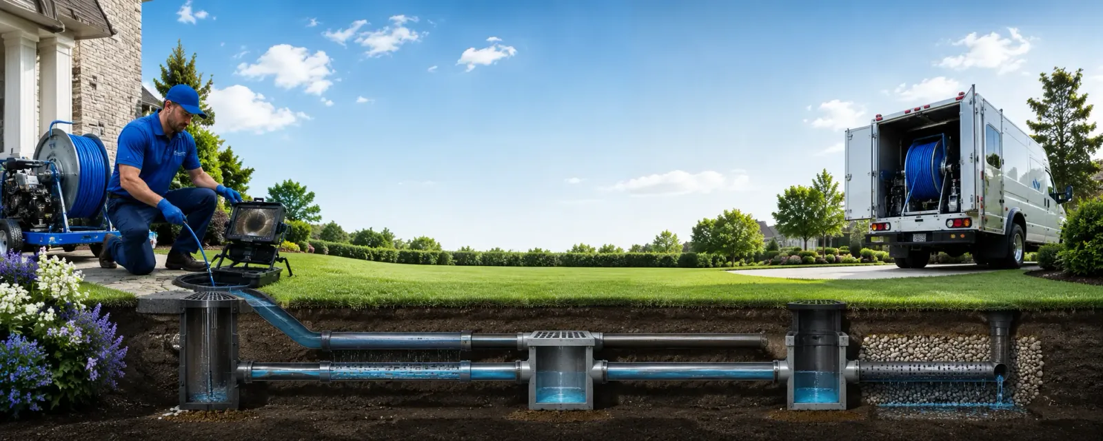 Outdoor drain cleaning information for Grizzly Flats, CA